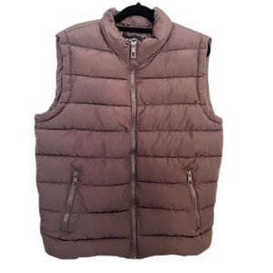Sonneti London Men's Brown Puffer Vest SZ M